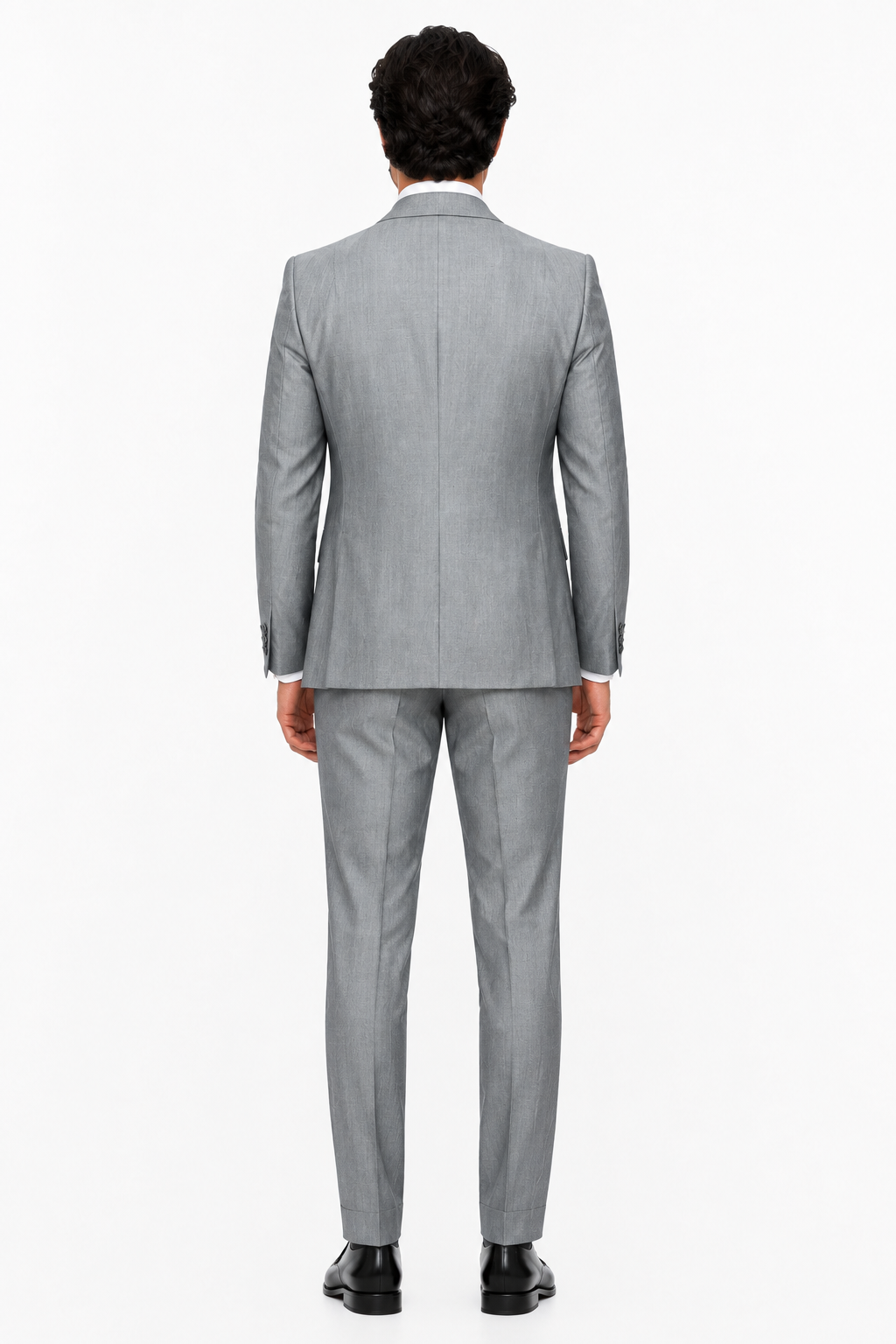 Slim Fit Suit - Vested Morning Light Grey Suit