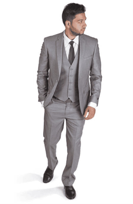 Slim Fit Vested Suit - AlbertoNardoniStore