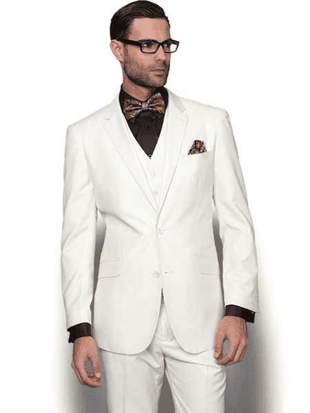 Slim Fit Vested Suit - AlbertoNardoniStore