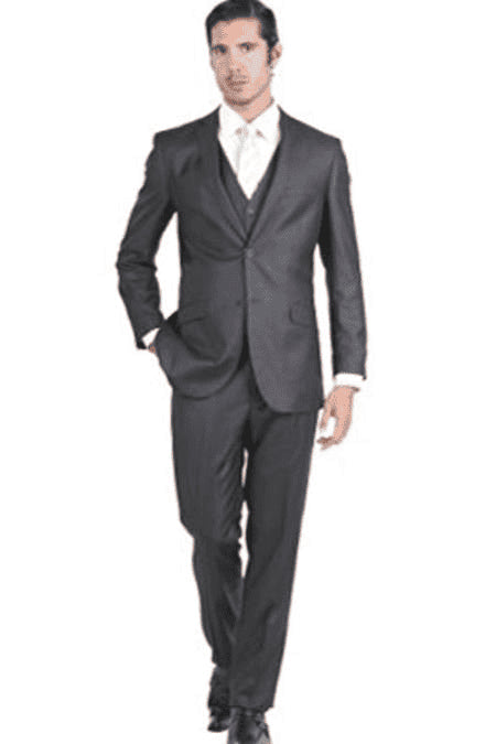 Slim Fit Vested Suit - AlbertoNardoniStore