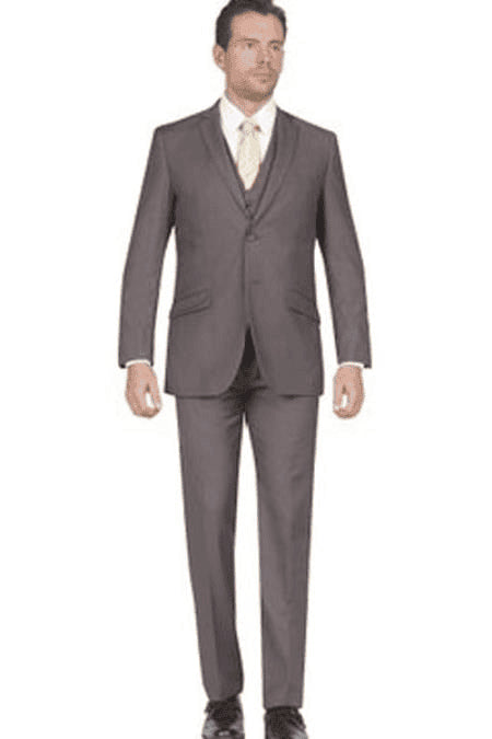 Slim Fit Vested Suit - AlbertoNardoniStore