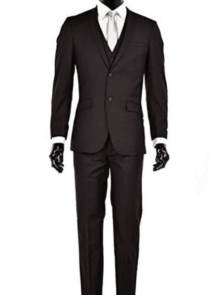 Slim Fit Vested Suit - AlbertoNardoniStore