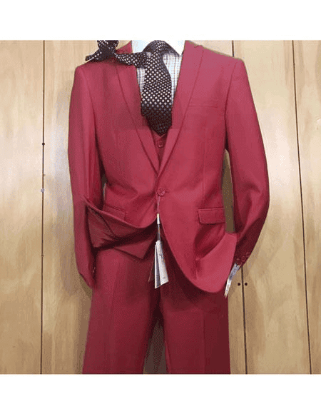 Slim Fit Vested Suit - AlbertoNardoniStore