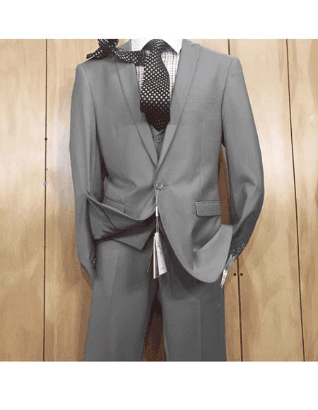 Slim Fit Vested Suit - AlbertoNardoniStore