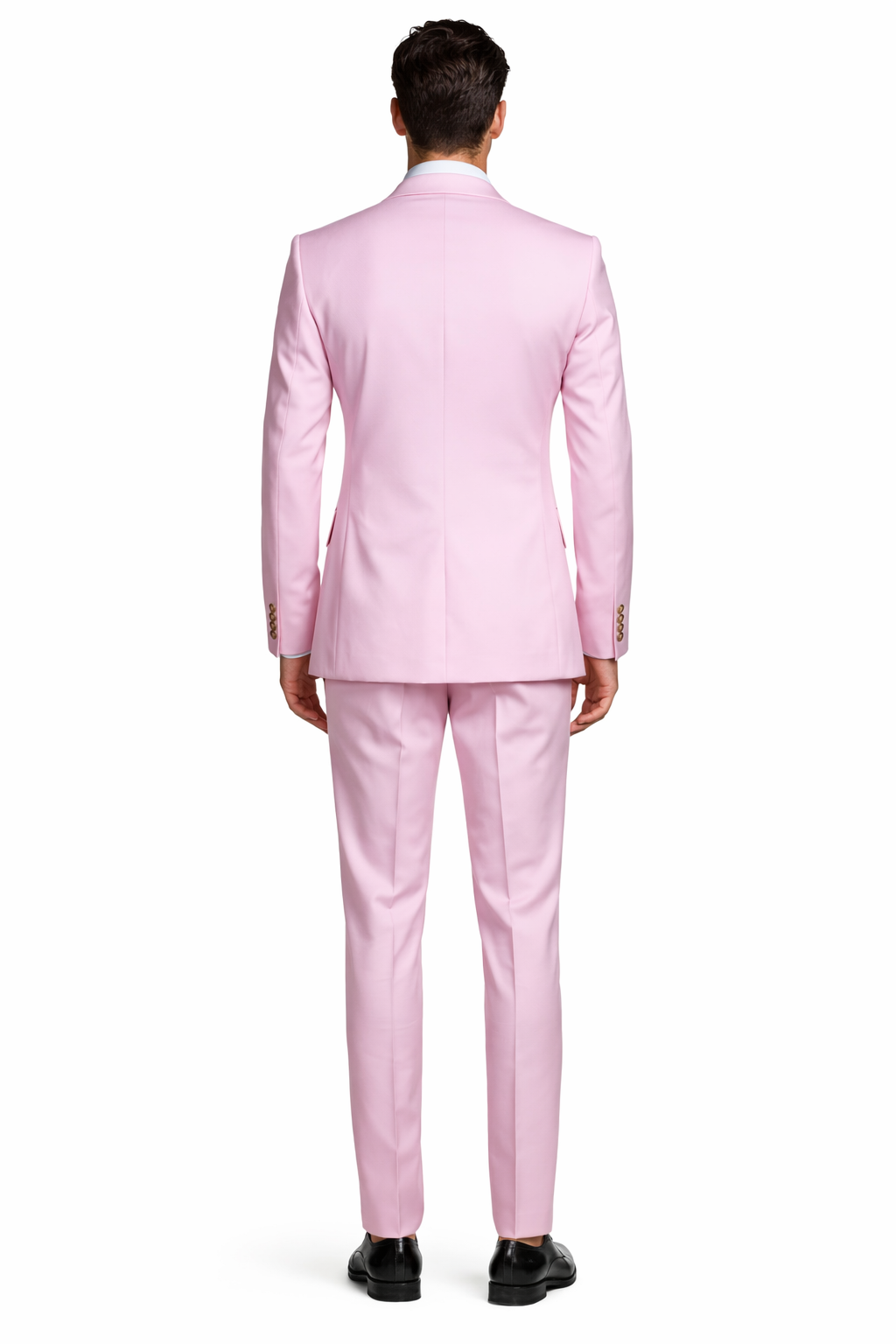 Slim Fitted Cut Mens Double Breasted Blazer - Light Pink Double Breasted Sport Coat