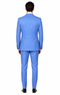 Slim Fitted Cut Mens Double Breasted Suit - Fabric - Flat Front Pants