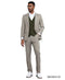 Stacy Adams Men's 3 Piece Glen Plaid Hybrid Fit Suit - Accented Vest