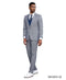 Stacy Adams Men's 3 Piece Glen Plaid Hybrid Fit Suit - Accented Vest