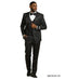 Stacy Adams Men's 3 Piece Hybrid Fit Suit - Floral Satin