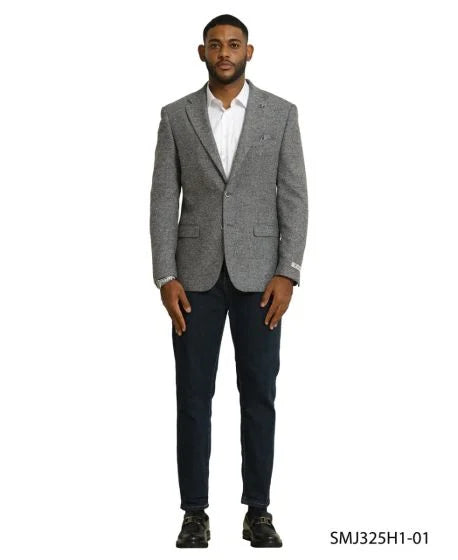 Stacy Adams Men's Hybrid Fit Sport Coat - Tweed