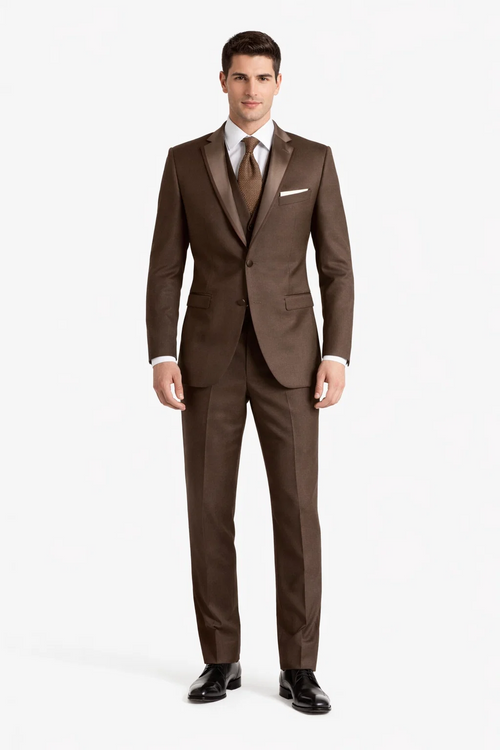 Smoking Traje - Esmoquin - Smoking Para Hombre - One Button  Trajes De Novio - Chocolate Tuxedo