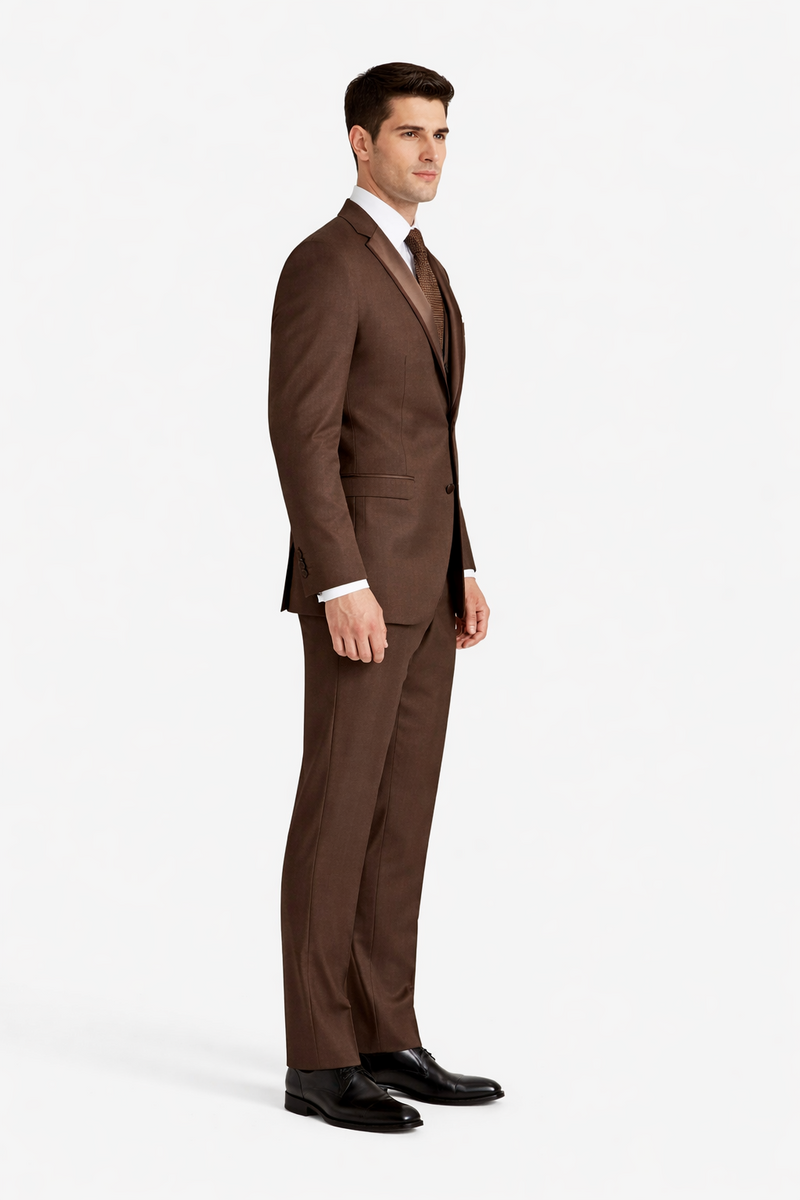 Smoking Traje - Esmoquin - Smoking Para Hombre - One Button  Trajes De Novio - Chocolate Tuxedo