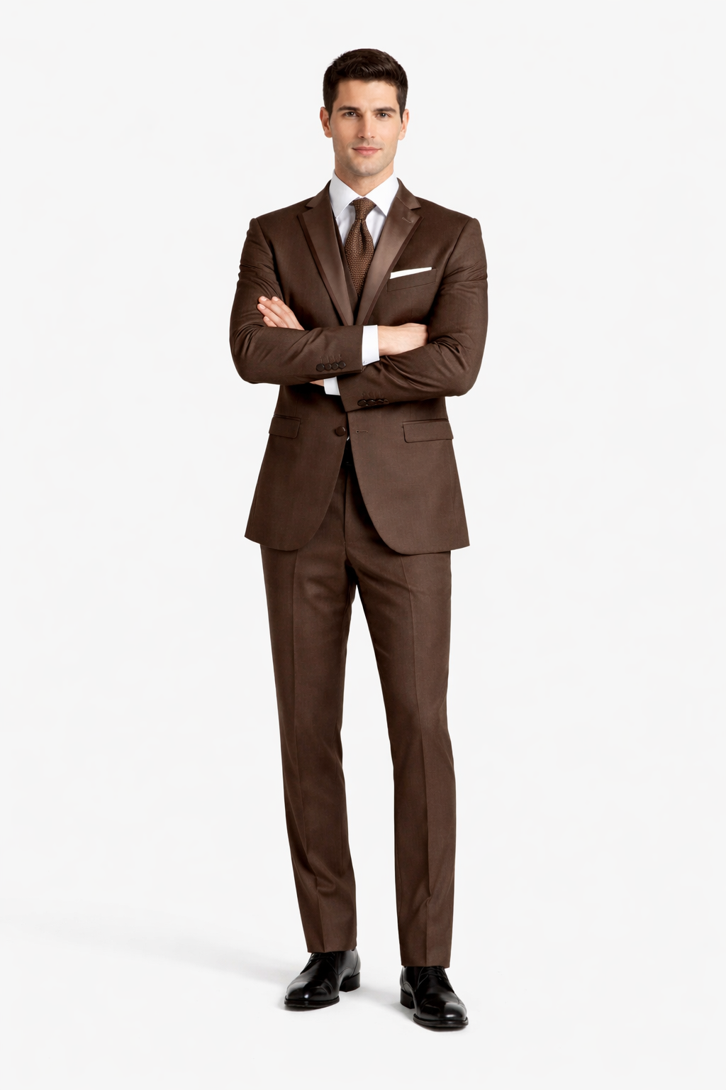 Smoking Traje - Esmoquin - Smoking Para Hombre - One Button  Trajes De Novio - Chocolate Tuxedo