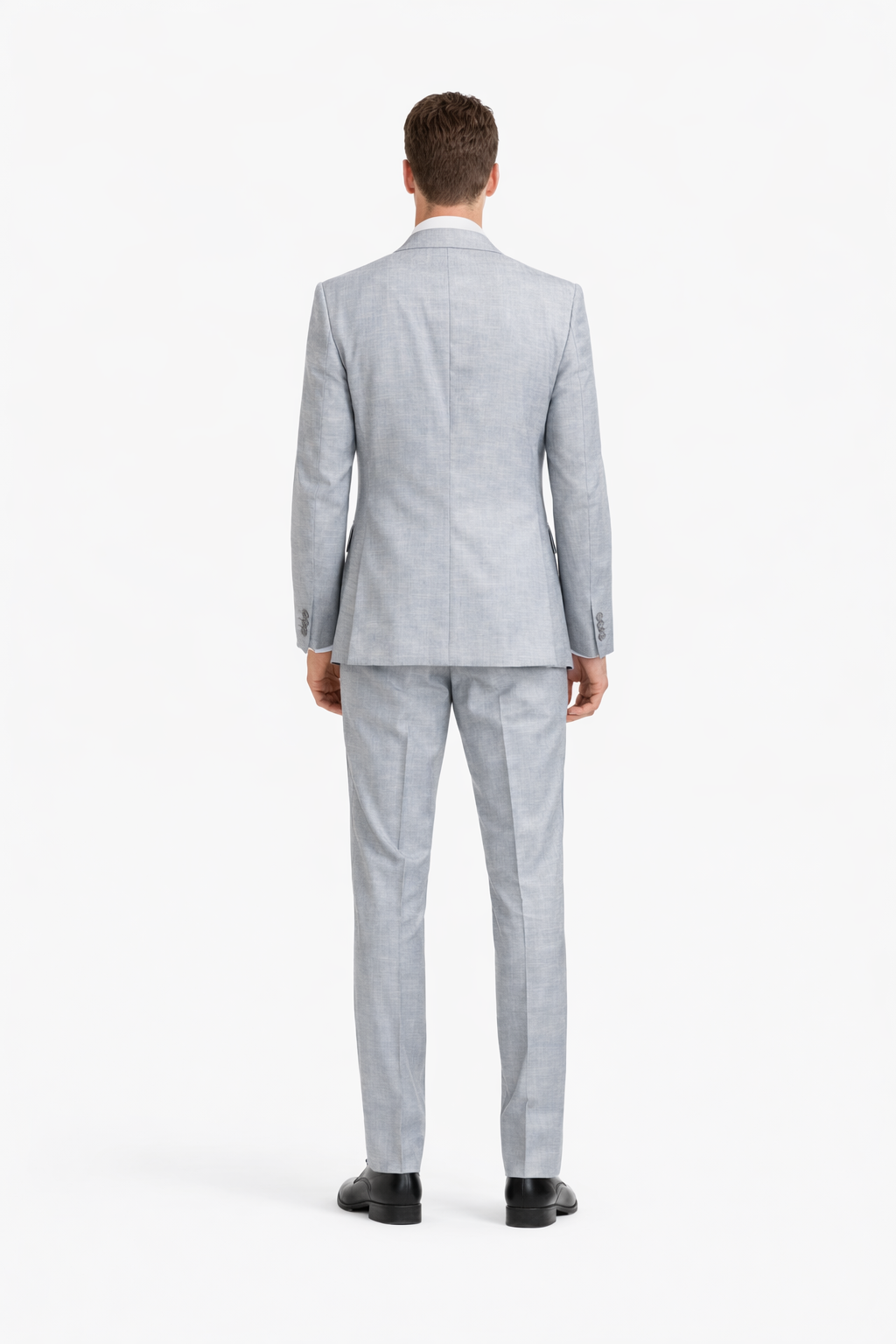 Smoking Traje - Esmoquin - Smoking Para Hombre - Matching Top Collar Light Grey Tuxedo