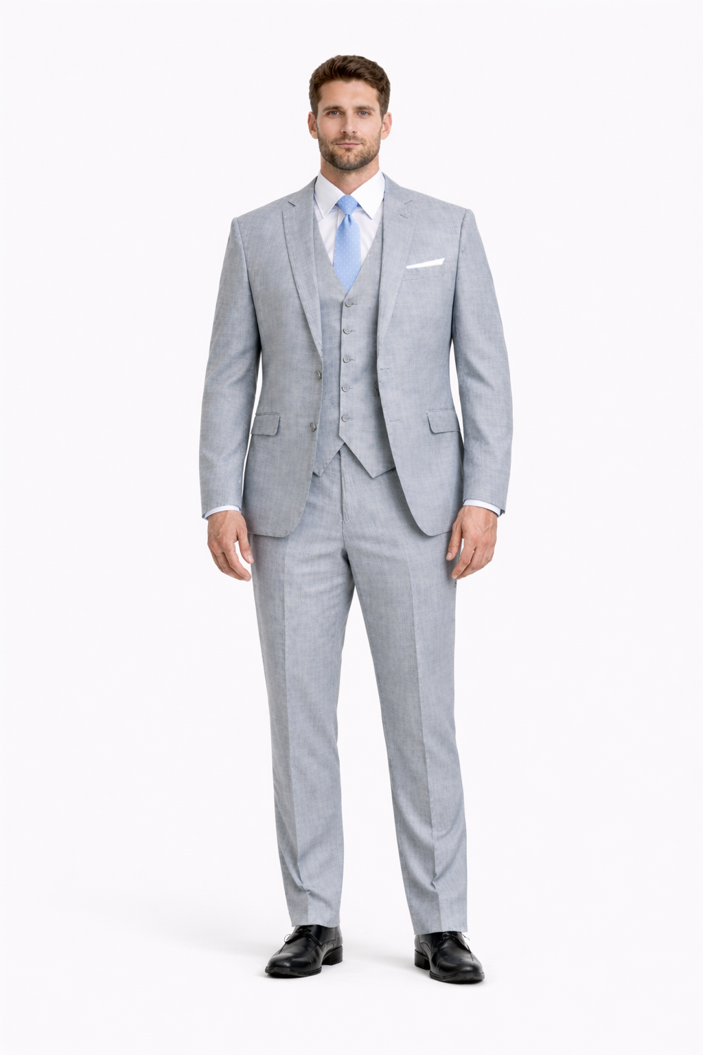 Smoking Traje - Esmoquin - Smoking Para Hombre - Matching Top Collar Light Grey Tuxedo