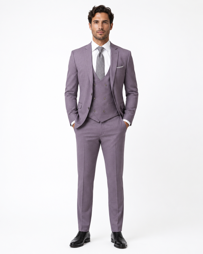 Smoking Traje - Esmoquin - Smoking Para Hombre - Mulberry Tuxedo