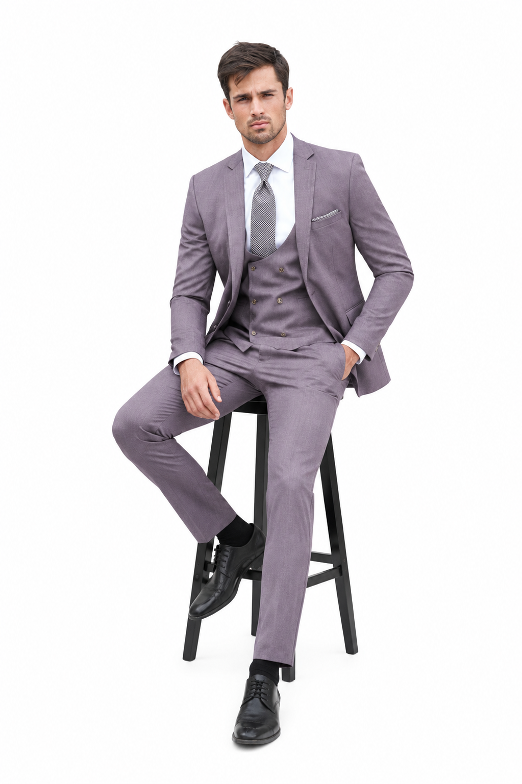 Smoking Traje - Esmoquin - Smoking Para Hombre - Mulberry Tuxedo