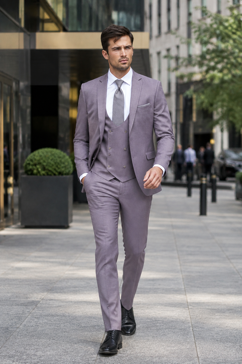 Smoking Traje - Esmoquin - Smoking Para Hombre - Mulberry Tuxedo