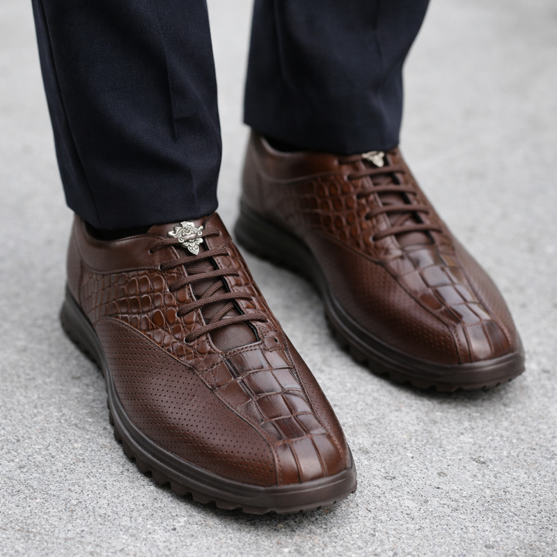 Sneaker Casual Caiman Cola