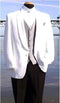 Mens White Dinner Jacket Snow White One-Button Front, Shawl Collared Dinner Jacket