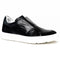 Zelli Spettacolare Calfskin & Suede Slip-On Sneakers in Black