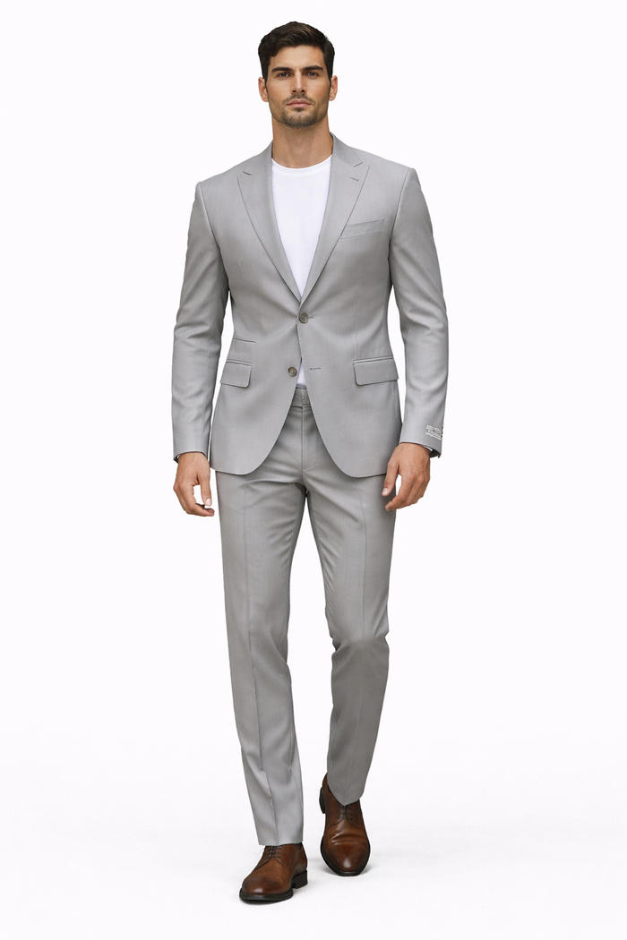 Stacy Adams Men's 2 Piece Modern Fit Suit - Solid Colors