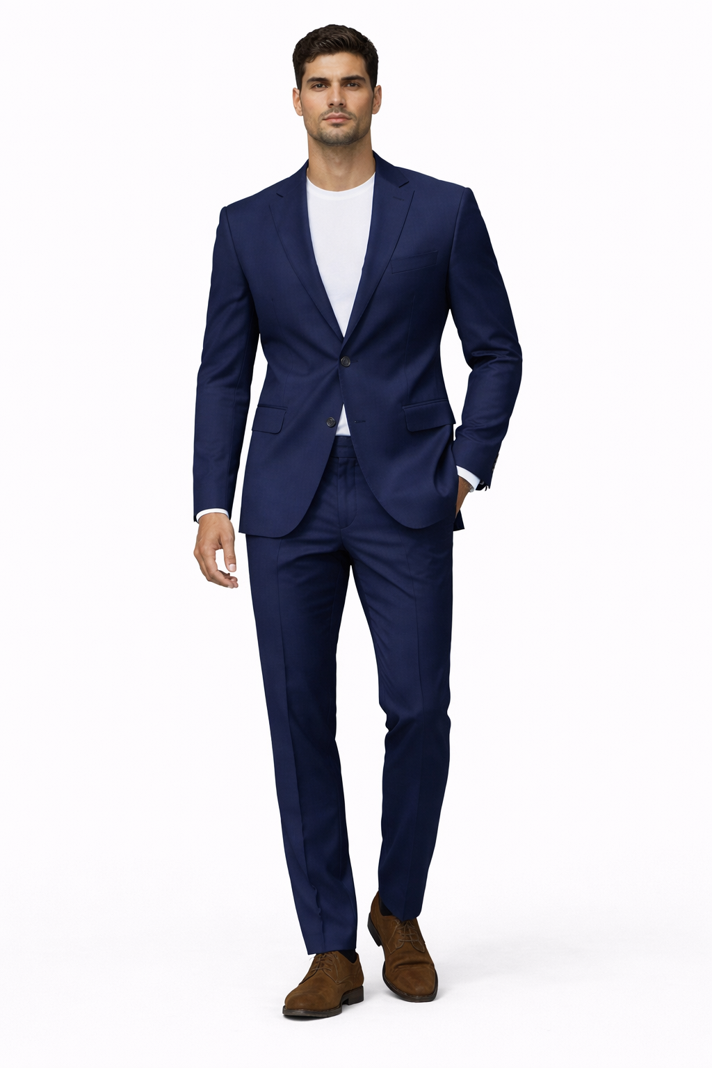 Stacy Adams Men's 2 Piece Modern Fit Suit - Solid Colors