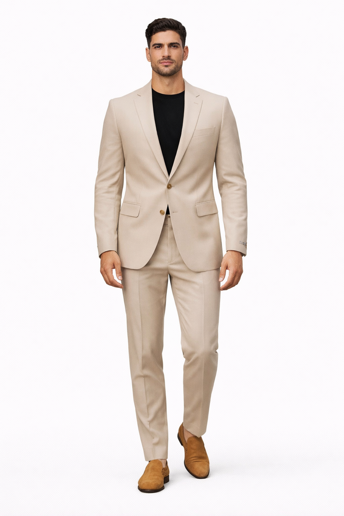 Stacy Adams Men's 2 Piece Modern Fit Suit - Solid Colors
