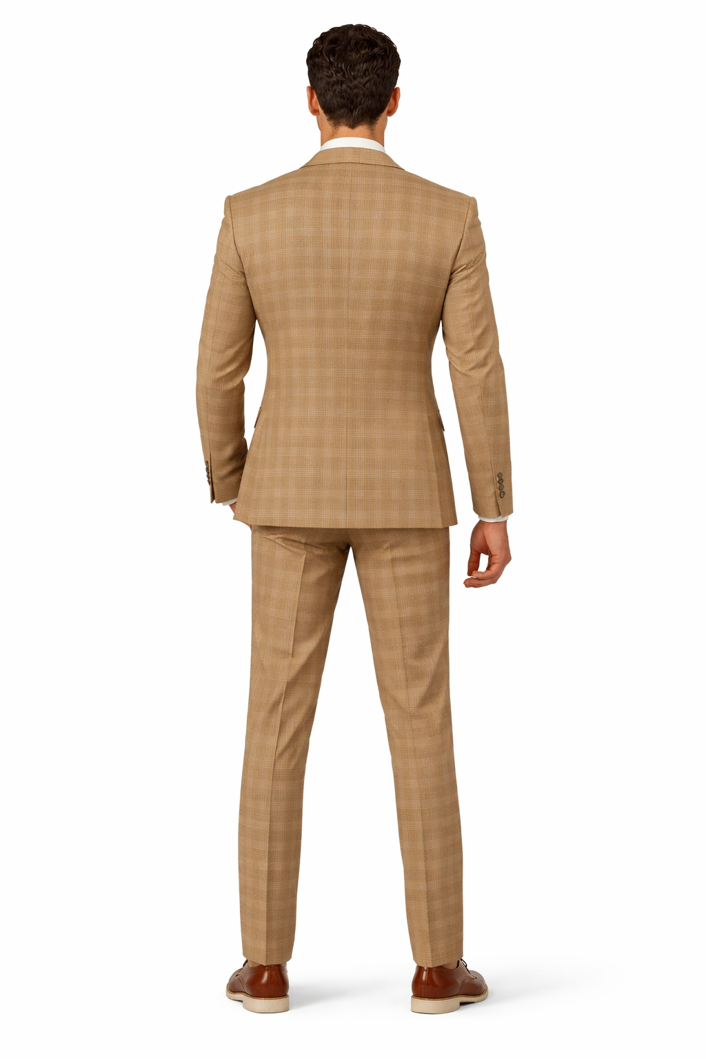 Stacy Adams Men's 3 Piece Glen Check Suit - Hybrid Fit
