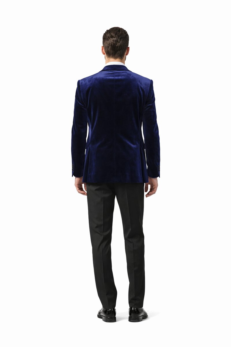 Stacy Adams Men's Hybrid Fit Sport Coat - Rhinestone sequin Embedded Peak Lapel