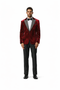 Stacy Adams Men's Hybrid Fit Sport Coat - Rhinestone sequin Embedded Peak Lapel