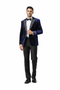 Stacy Adams Men's Hybrid Fit Sport Coat - Rhinestone sequin Embedded Peak Lapel