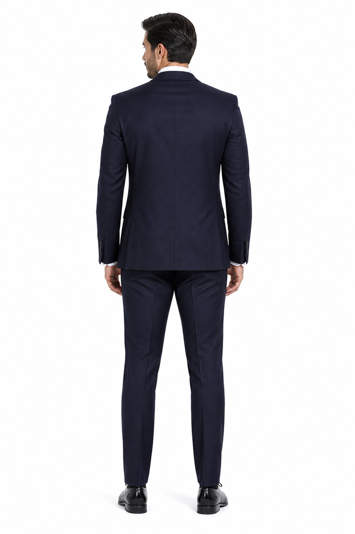 Statement Men's Eggplant Slim Fit Vested Suits