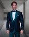 Statement Mens Hunter Tuxedo 3 Piece Designer Formalwear Arya