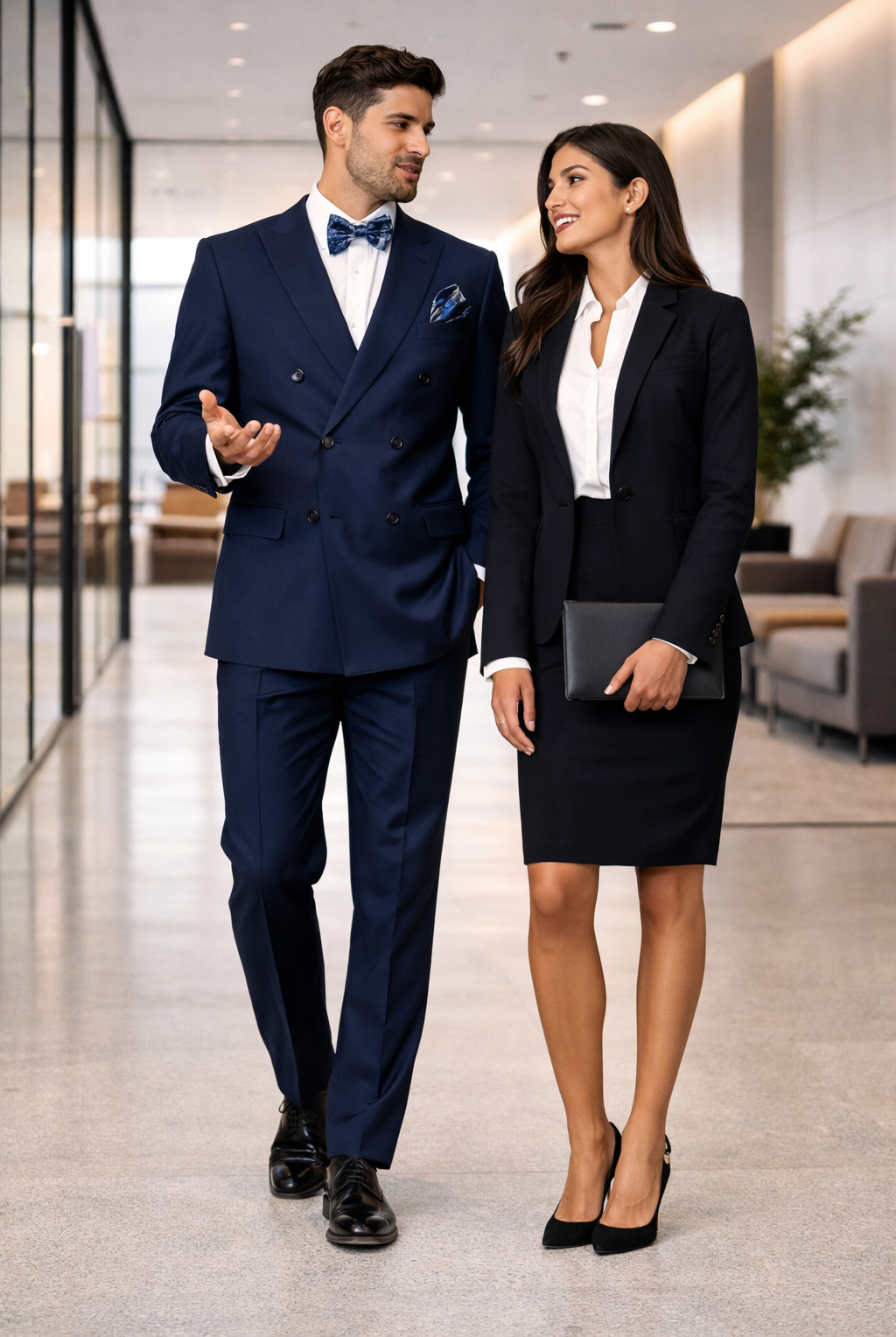 Statement Men's Sapphire Blue 100% Wool Double Breasted Suits