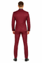Stretch Fabric Suits - Slim Fit Suit in Color Burgundy - Giovanni Testi 2 button stretch Burgundy Travel Suit GTRVL2N-01 BURGANDY