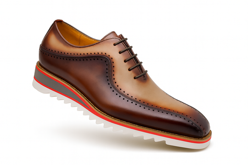Two-Tone Burnished Brogue Oxford