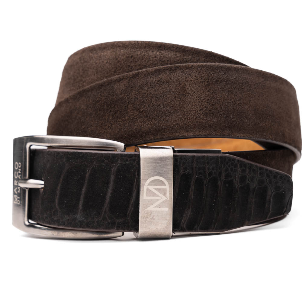 Marco Di Milano Hugo Belt Brown Leather Loafer