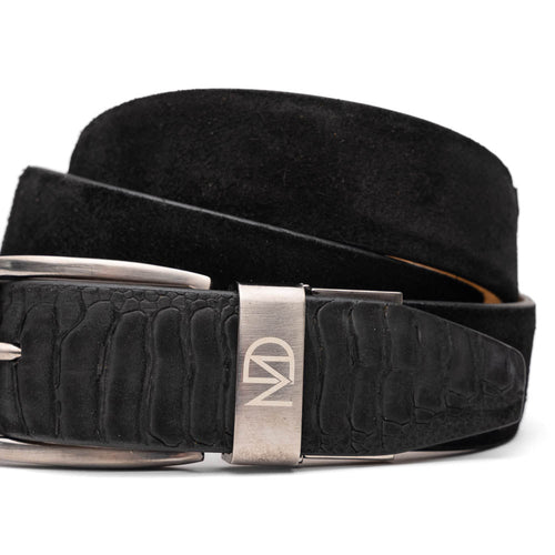 Marco Di Milano Hugo Belt Black Leather Loafer