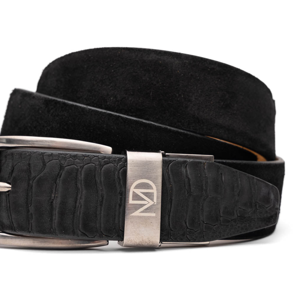 Marco Di Milano Hugo Belt Black Leather Loafer