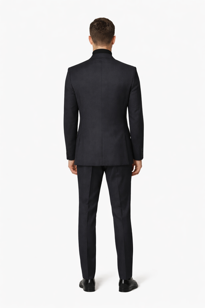 Suit And Turtleneck Combo - Turtleneck Prom Outfits - Prom Turtleneck  Black Suit