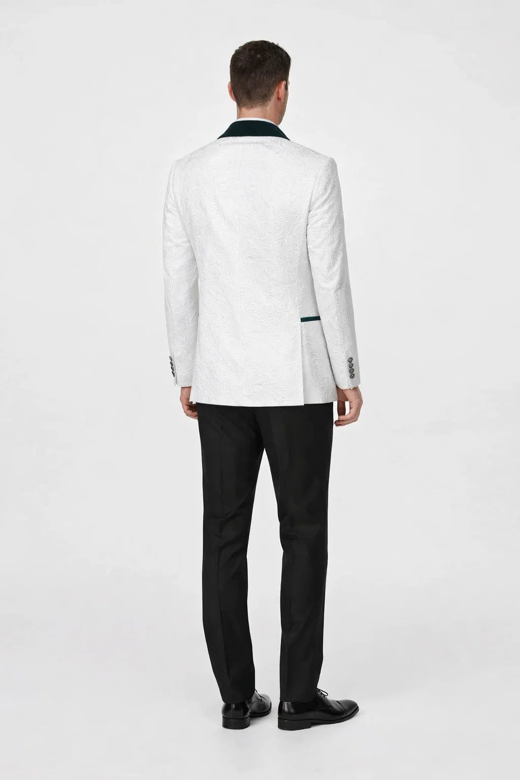 White and Emerald Green Tuxedo