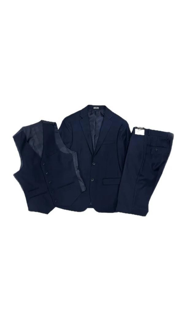West End 9-1012V121 3PCS Ultra Slim Fit Suit Med night Blue