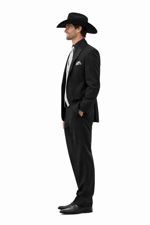 Smoking Traje - Esmoquin - Smoking Para Hombre - Country Wedding Suits Black Tuxedo