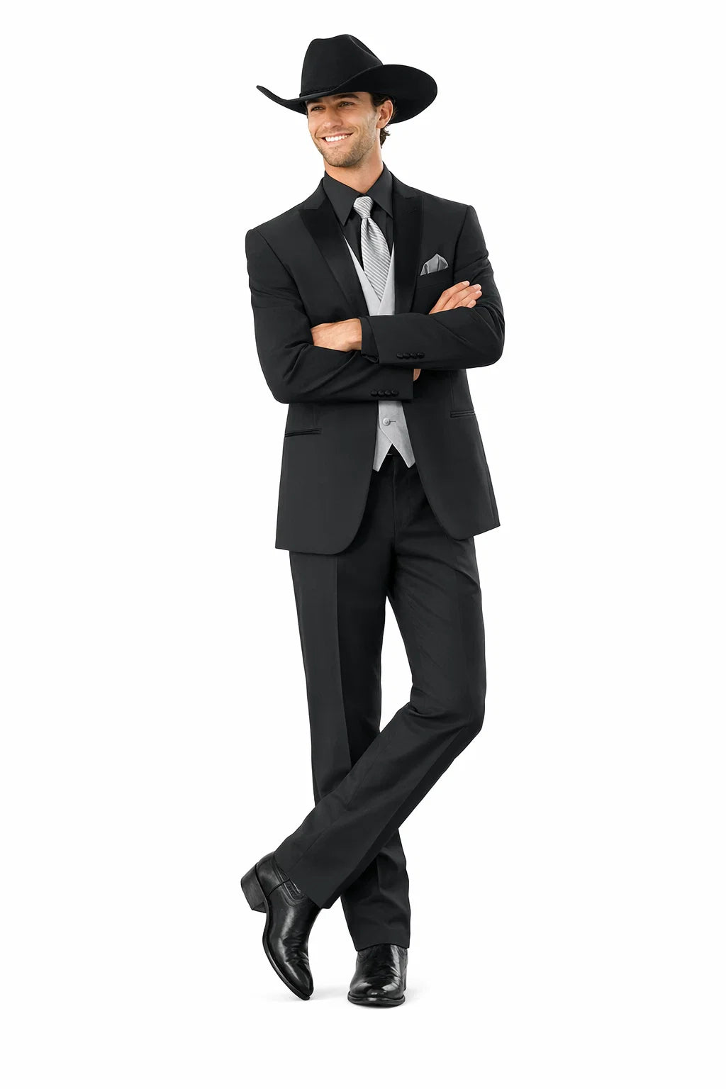 Smoking Traje - Esmoquin - Smoking Para Hombre - Country Wedding Suits Black Tuxedo