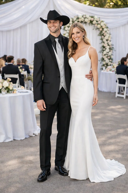 Smoking Traje - Esmoquin - Smoking Para Hombre - Country Wedding Suits Black Tuxedo