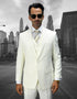 Suits For Easter - Mens Easter Suit - Mens 2 Button Skinny Vested Wool Suit in Ivory - AlbertoNardoniStore