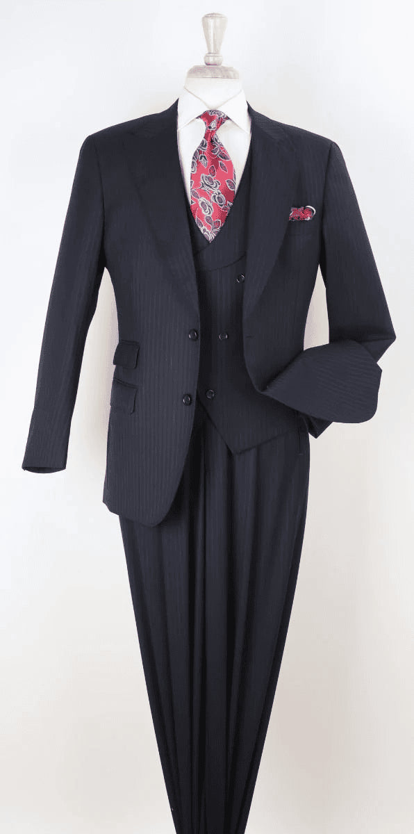 Big and Tall Business Suits - Suits For Big Man - Large Men's Gray Vested Suits