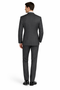 Mens Charcoal Mantoni Suit – Classic 3 Piece Dark Grey Suit for Business, Wedding and Formal Wear