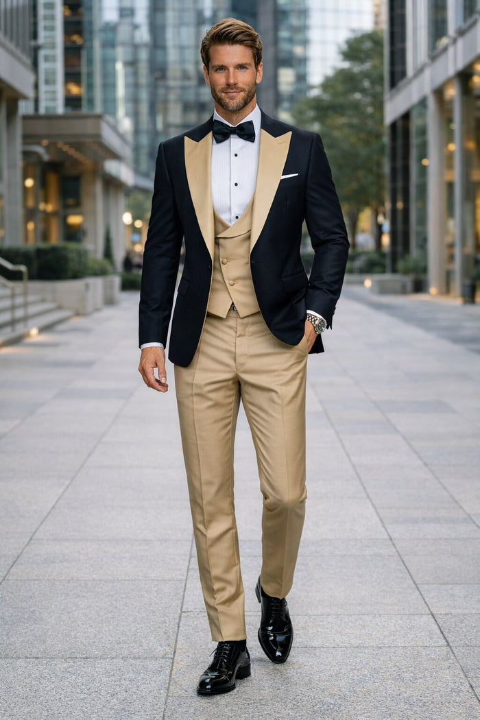 Tan Tuxedo - Beige Champagne Color Tuxedo